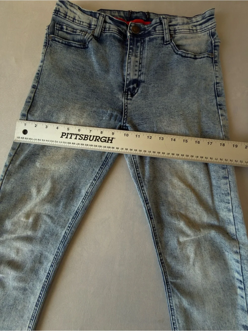Slim Fit Men's Light Blue Washed Jeans